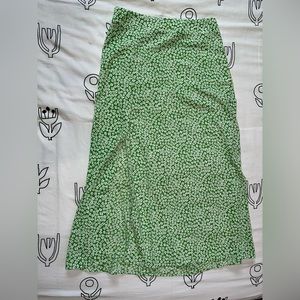TRENDY Green Floral Skirt
